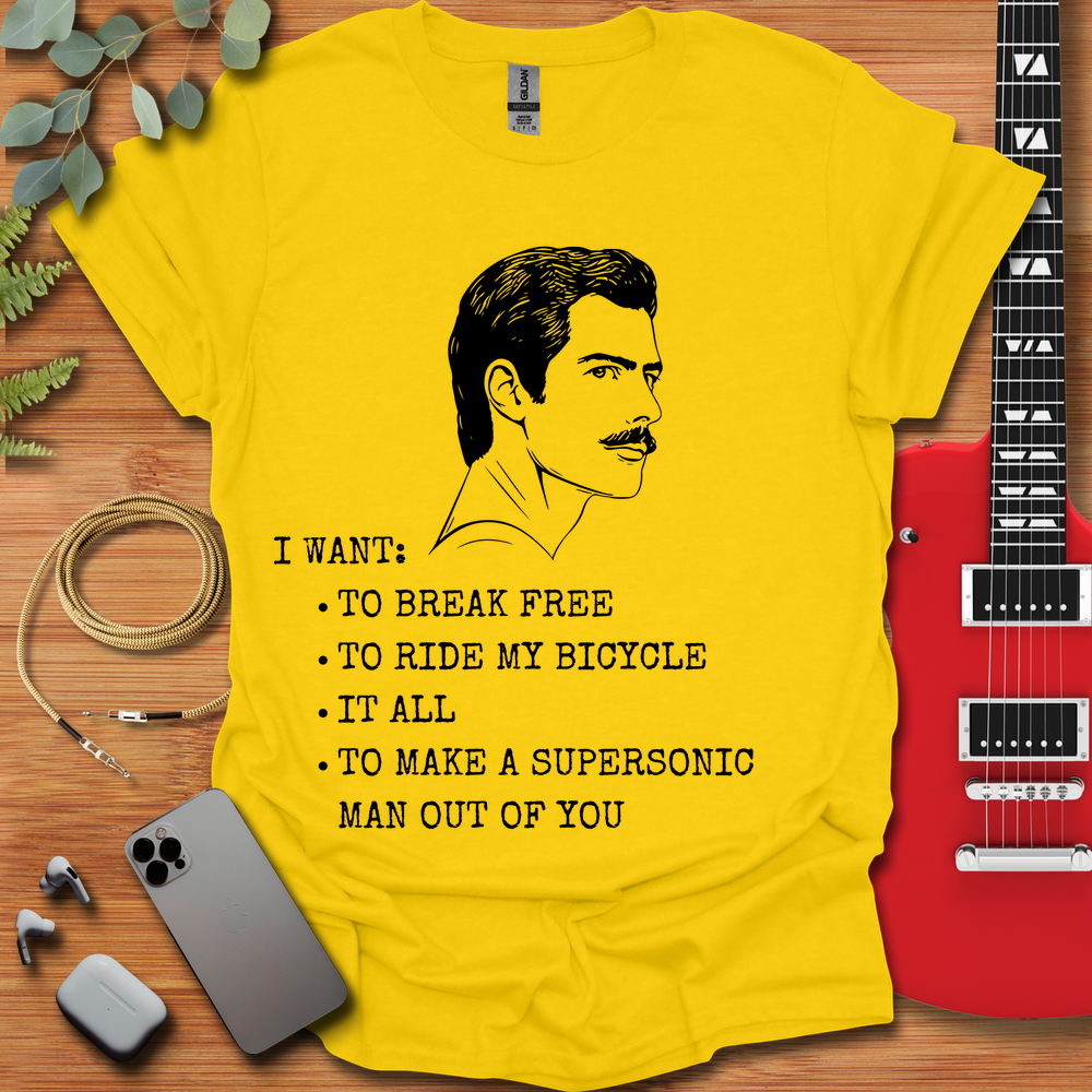 Freddie Mercury I Want: T-Shirt