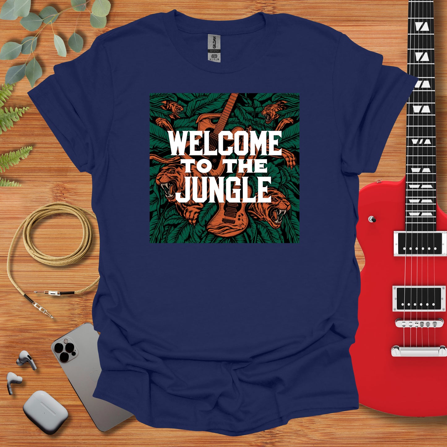 a t - shirt that reads welcome to the jungle