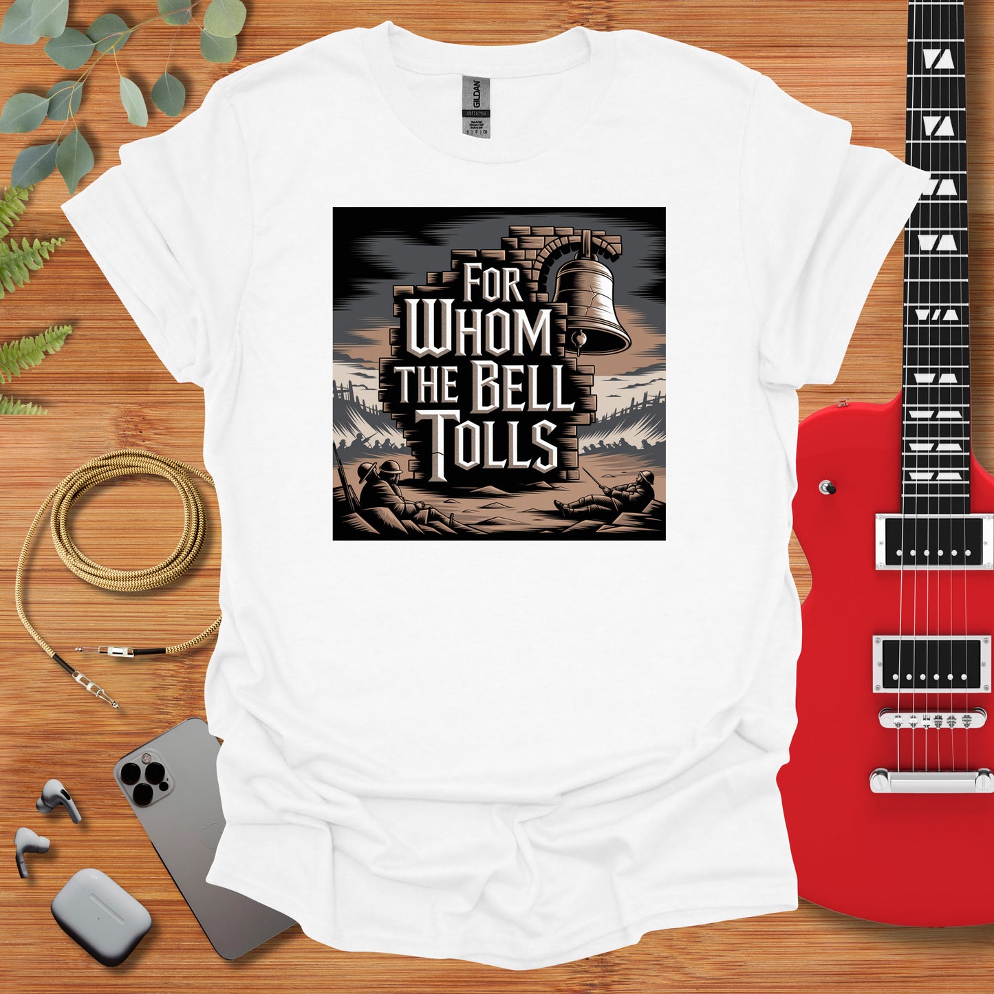 a t - shirt that says for whom the bell tolls